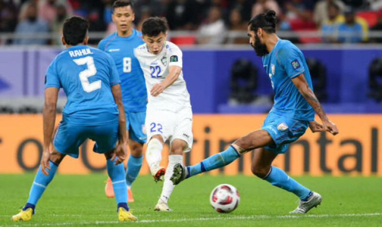 Узбекистан громит Индию на Кубке Азии