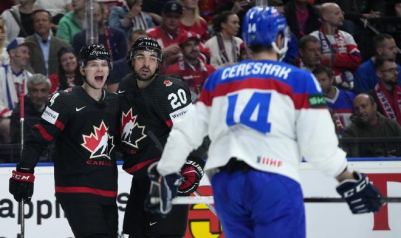 Матч Канады и Словакии в четвертьфинале чемпионата мира по хоккею завершился разгромом