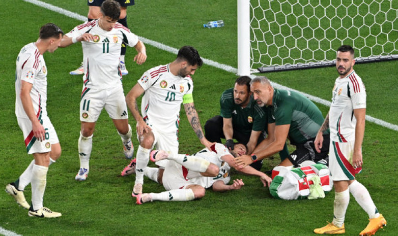 Футболист сборной Венгрии потерял сознание во время матча Евро-2024