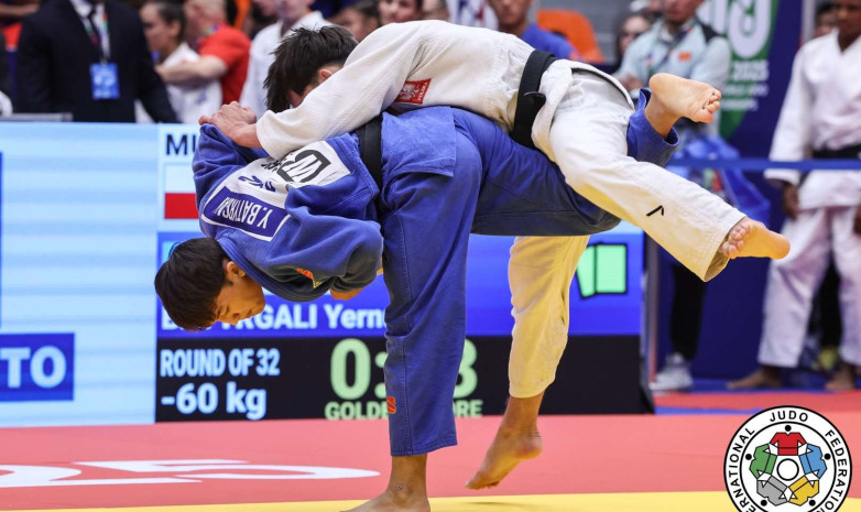 Казахстан выиграл золотую медаль на чемпионате мира по дзюдо