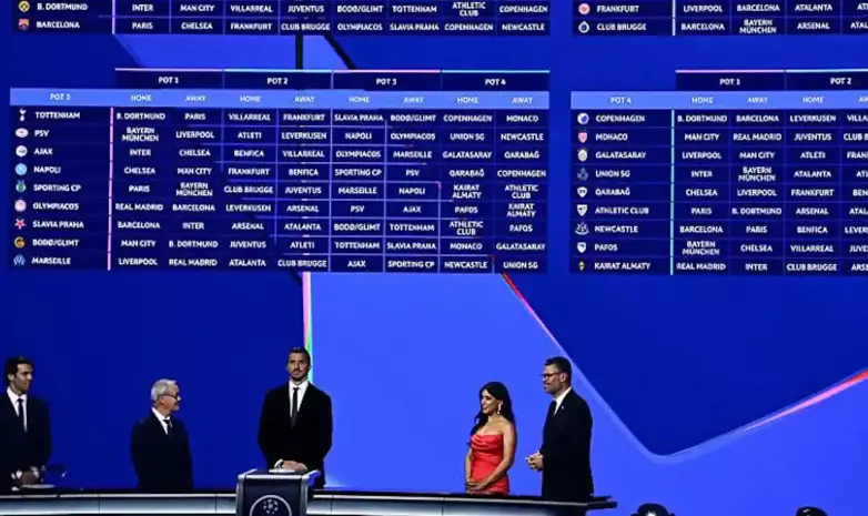 Итоги жеребьевки Лиги чемпионов-2025/26