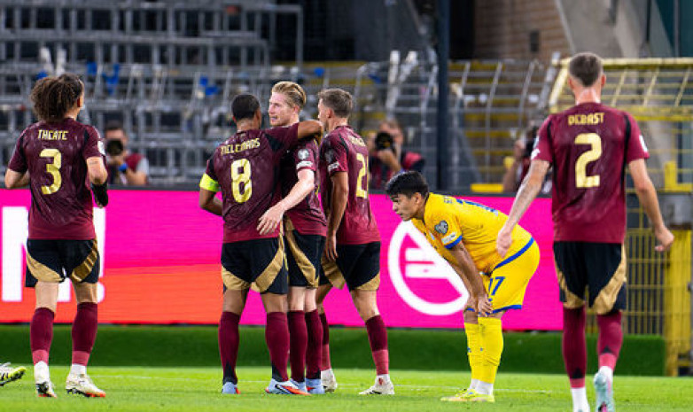 Сборная Казахстана разгромно проиграла Бельгии в отборе на ЧМ-2026