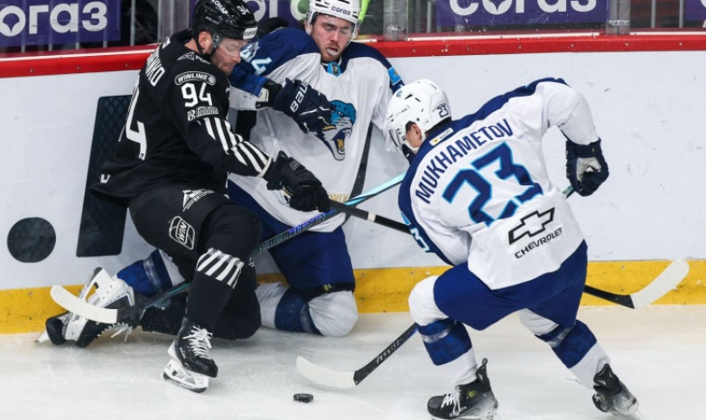 "Барыс" дважды вел в счете но проиграл в КХЛ