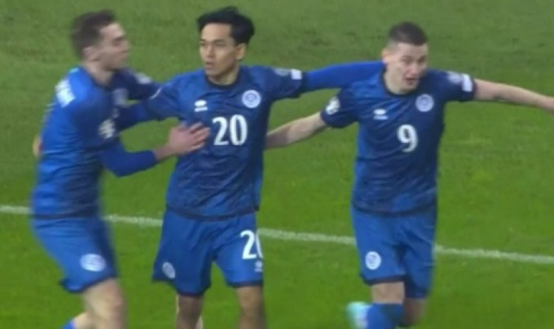 Гол: Казахстан сравнял счет в матче со Словенией