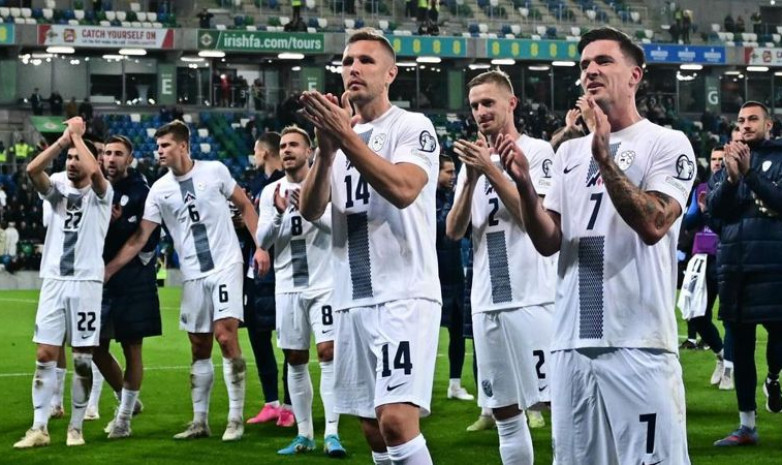 Словения празднует победу над Казахстаном на Евро-2024