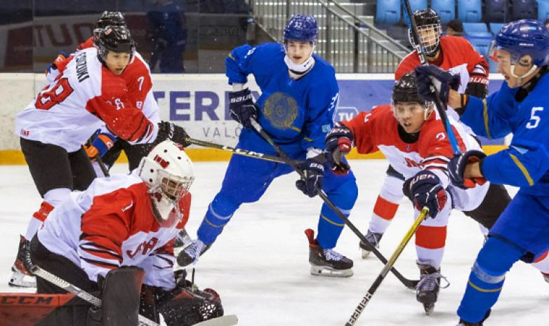 Молодежная сборная Казахстан добывает четвертую победу на ЧМ-2024 по хоккею