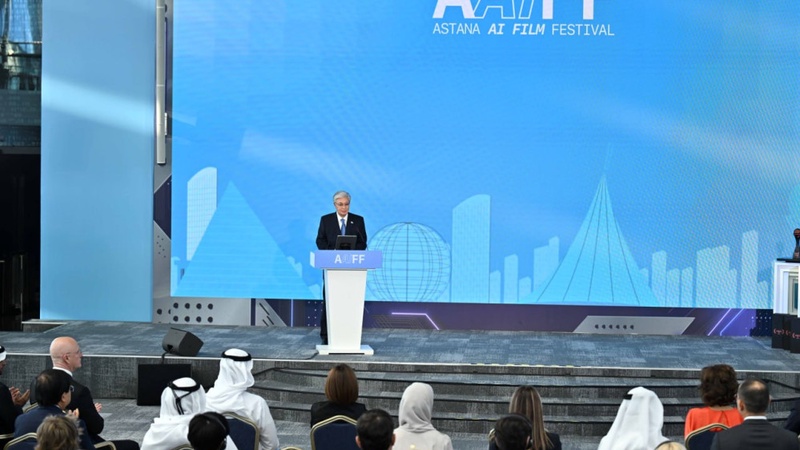 “Уникальный, не имеющий аналогов проект“: Токаев выступил на открытии Astana AI Film Festival