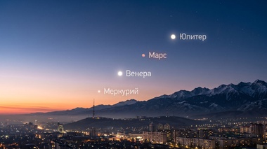 Парад четырех планет и звездопады - что увидят в небе казахстанцы до конца 2026 года