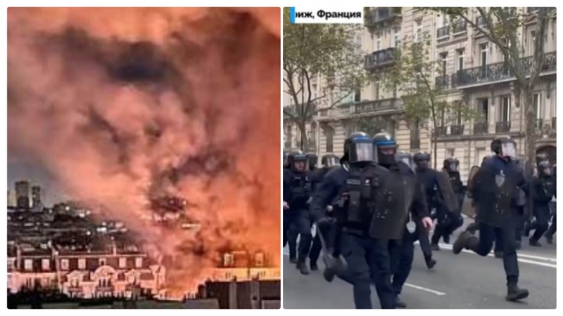 Протесты, пожары и хакерские атаки на супермаркеты: Франция переживает один кризис за другим