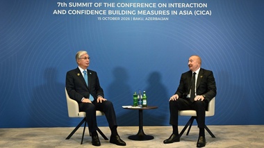 Қазақстан мен Әзербайжан президенттері кездесу өткізді