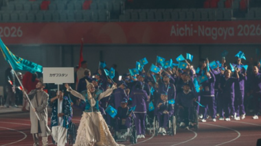 Қазақстандық спортшылар Азия пара ойындарының ашылу салтанатына қатысты