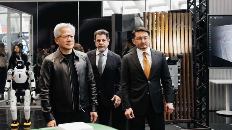 NVIDIA негізін қалаушы әрі бас директоры алғаш рет Астанада: Дженсен Хуанг Қазақстанның жасанды интеллект экосистемасымен танысты