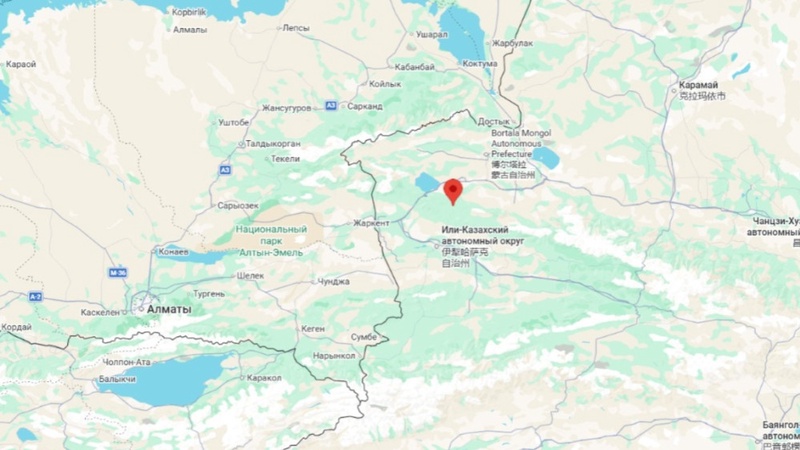 Землетрясение произошло в Китае у границы с Казахстаном