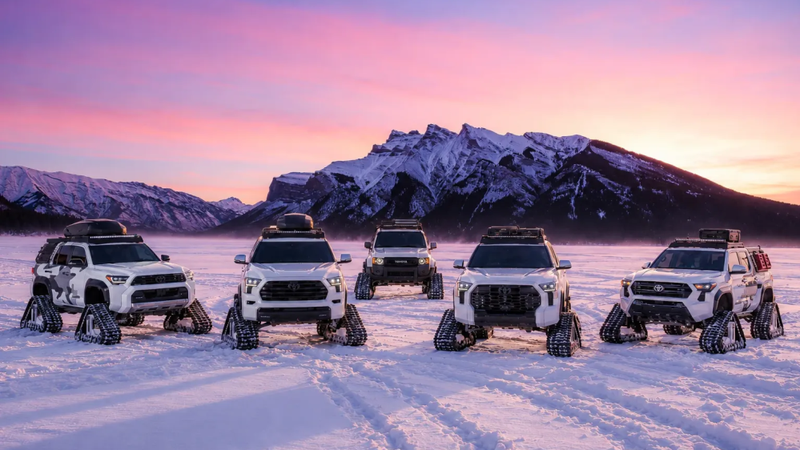 Toyota поставила на гусеницы пять внедорожников и пикапов