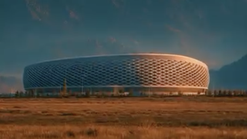Алматыда салынып жатқан заманауи стадионның болашақтағы көрінісі жарияланды