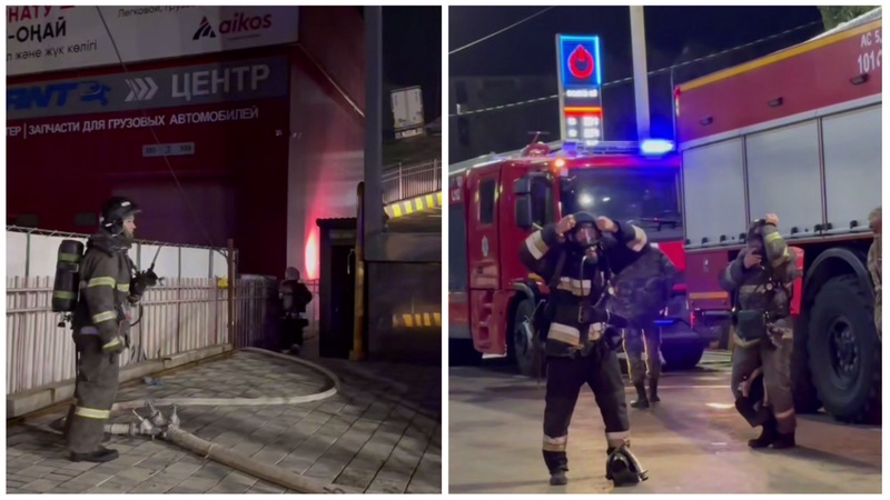 Люди оказались в горящей бане в Уральске