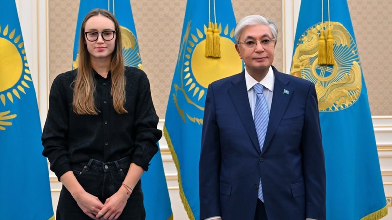 Президент Токаев встретился с Еленой Рыбакиной
