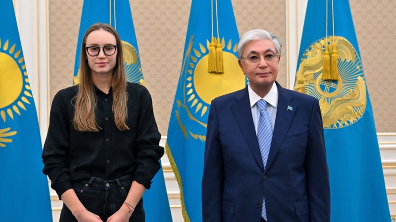 Тоқаев Елена Рыбакинамен кездесті