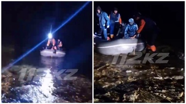 Трёх человек на надувной лодке унесло в Каспийское море